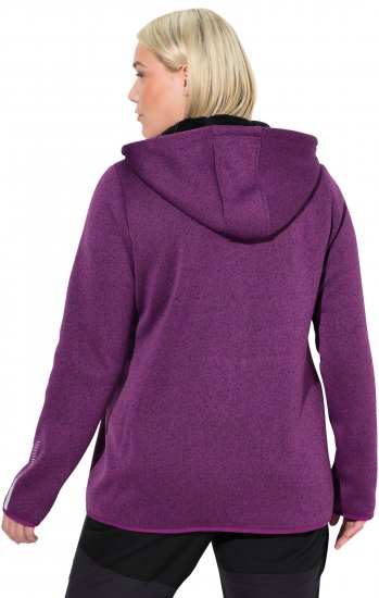 Ulla Popken Sweater Knit Fleece Hoodie Aubergine - Sviitrid ja dressipluusid - 