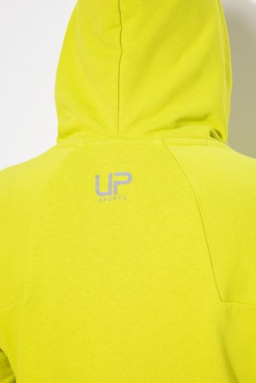 Ulla Popken Zippered Pocket and Reflective Piping Hoodie Green Apple - Sviitrid ja dressipluusid - Mugavad dressipluusid ja kudumid