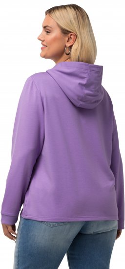 Ulla Popken City Name Graphic Hoodie Light Purple - Sviitrid ja dressipluusid - 