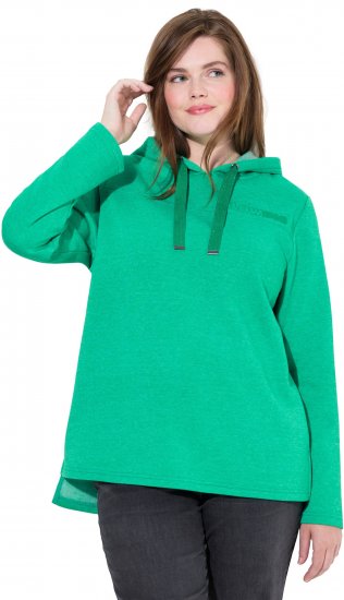 Ulla Popken Lettering GLOWING Hoodie Moss Green - Sviitrid ja dressipluusid - 