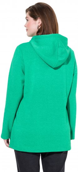 Ulla Popken Lettering GLOWING Hoodie Moss Green - Sviitrid ja dressipluusid - 