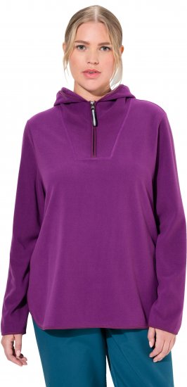 Ulla Popken Fleece Sweatshirt Hoodie Aubergine - Sviitrid ja dressipluusid - 