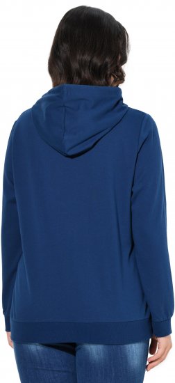Ulla Popken Applique Lettering Hooded Sweatshirt Dark Blue - Sviitrid ja dressipluusid - 