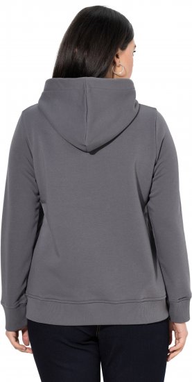 Ulla Popken Relaxed Fit Long Sleeve Hoodie Graphite Grey - Sviitrid ja dressipluusid - 