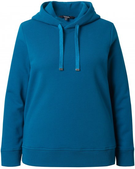 Ulla Popken Relaxed Fit Long Sleeve Hoodie Cerulean - Sviitrid ja dressipluusid - 