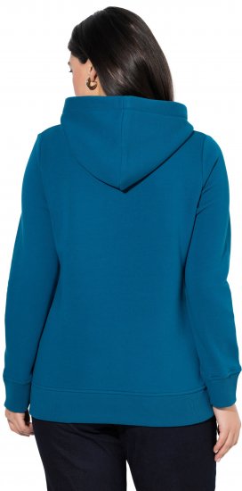 Ulla Popken Relaxed Fit Long Sleeve Hoodie Cerulean - Sviitrid ja dressipluusid - 