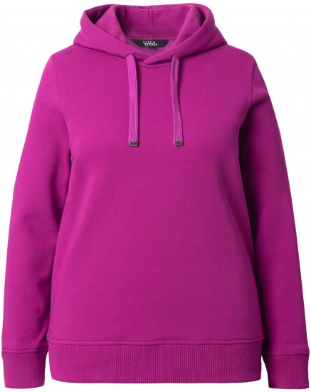 Ulla Popken Relaxed Fit Long Sleeve Hoodie Berry - Sviitrid ja dressipluusid - 