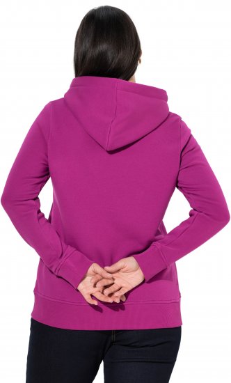 Ulla Popken Relaxed Fit Long Sleeve Hoodie Berry - Sviitrid ja dressipluusid - 
