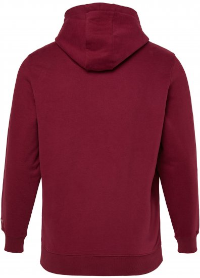 JP1880 Hoodie with Embroidery Aubergine - Sviitrid ja dressipluusid - Meeste suured kapuutsiga jakid suurustes 2XL – 14XL