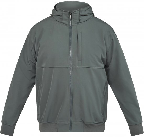 North Latitude 61301 Softshell Jope Eemaldatava Kapuutsiga Tumeroheline - Jakid ja joped - Joped, suured suurused: 2XL – 12XL