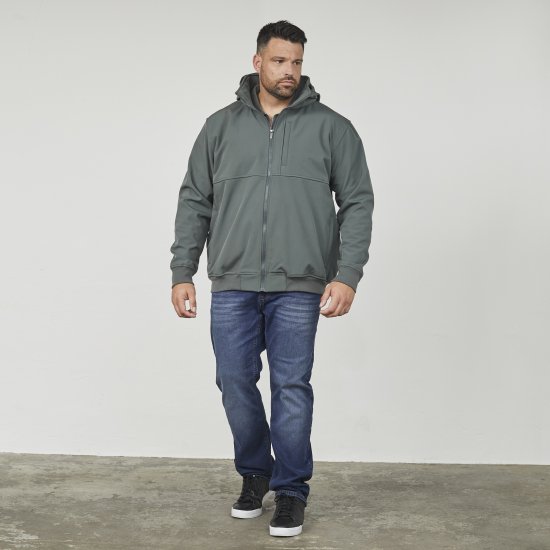 North Latitude 61301 Softshell Jope Eemaldatava Kapuutsiga Tumeroheline - Jakid ja joped - Joped, suured suurused: 2XL – 12XL