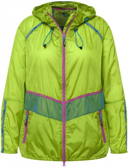 Ulla Popken Neon Rain Jacket Activewear Safety Yellow - Joped - 