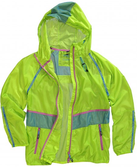 Ulla Popken Neon Rain Jacket Activewear Safety Yellow - Joped - 