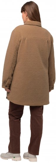 Ulla Popken Reversible Teddy Fleece Quilted Jacket Black - Joped - 