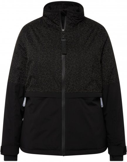 Ulla Popken HYPRAR Waterproof Running Jacket Black - Joped - 