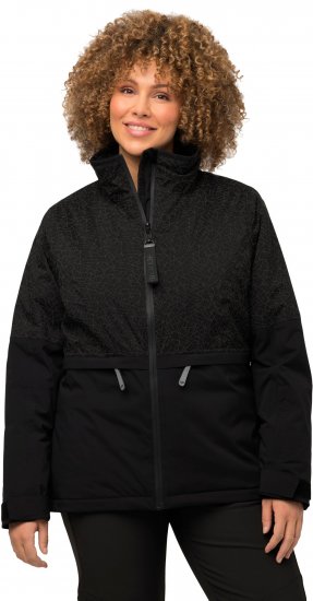 Ulla Popken HYPRAR Waterproof Running Jacket Black - Joped - 