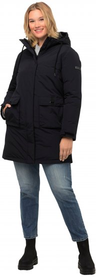 Ulla Popken HYPRAR Triple Function Fully Lined Waterproof Coat Black - Joped - 