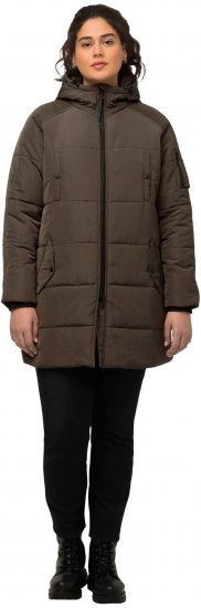 Ulla Popken HYPRAR Water Repellent Fully Lined Jacket Mocha - Joped - 