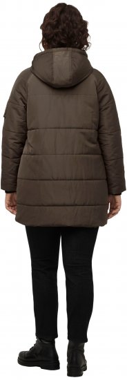 Ulla Popken HYPRAR Water Repellent Fully Lined Jacket Mocha - Joped - 