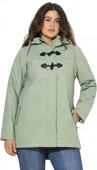 Ulla Popken HYPRAR Rain Jacket Mint Green - Joped - 