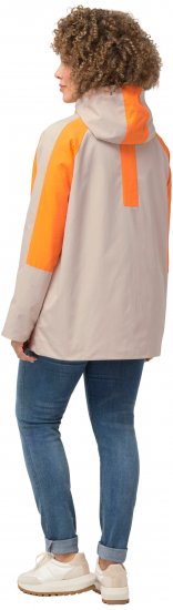 Ulla Popken HYPRAR Color Black Water Repellent Jacket Dark Putty - Joped - 