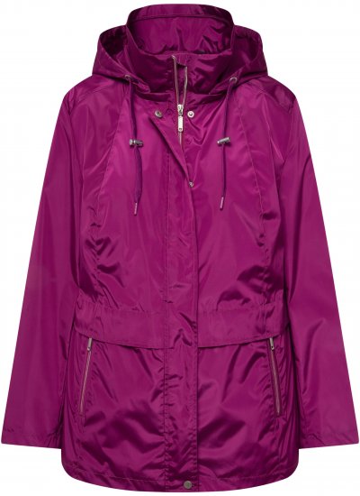 Ulla Popken HYPRAR Water-Repellent Windbreaker Berry - Joped - 