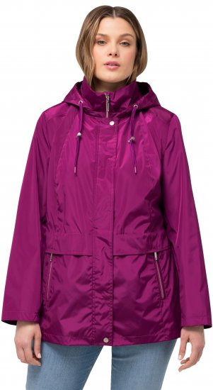 Ulla Popken HYPRAR Water-Repellent Windbreaker Berry - Joped - 