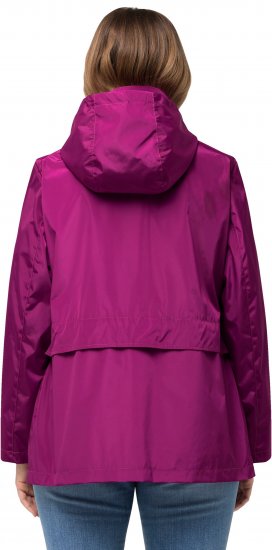 Ulla Popken HYPRAR Water-Repellent Windbreaker Berry - Joped - 