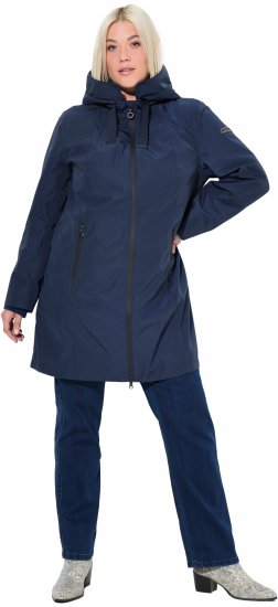 Ulla Popken HYPRAR Waterproof Jacket Navy - Joped - 
