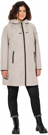 Ulla Popken HYPRAR Waterproof Jacket Medium Grey - Joped - 