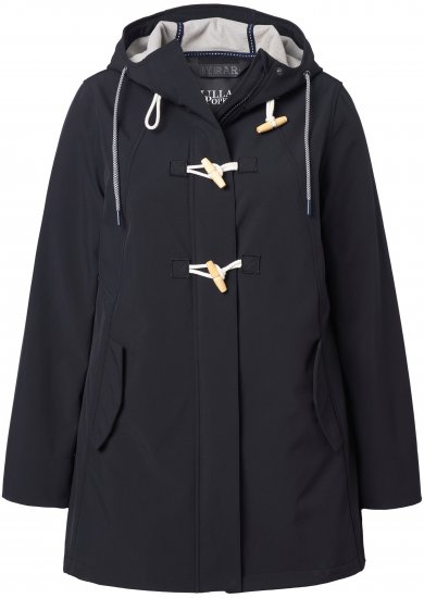 Ulla Popken HYPRAR Water-Repellent Softshell Jacket Black - Joped - 