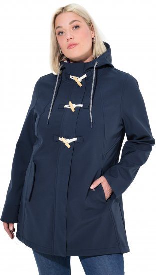 Ulla Popken HYPRAR Water-Repellent Softshell Jacket Navy - Joped - 