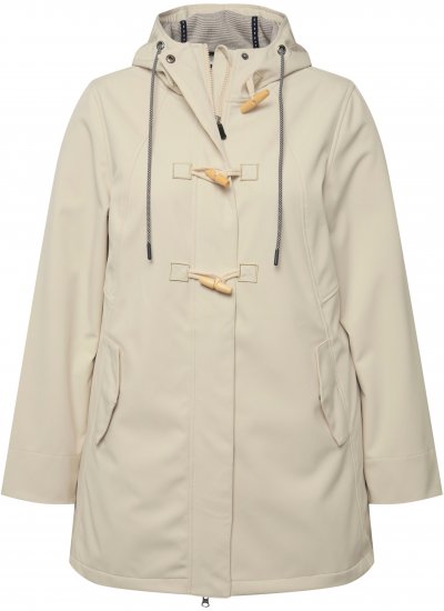 Ulla Popken HYPRAR Water-Repellent Softshell Jacket Vanilla - Joped - 