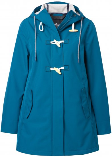 Ulla Popken HYPRAR Water-Repellent Softshell Jacket Teal - Joped - 