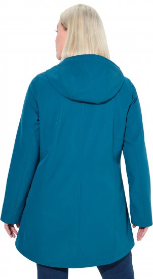Ulla Popken HYPRAR Water-Repellent Softshell Jacket Teal - Joped - 