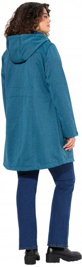 Ulla Popken HYPRAR Melange Softshell Jacket Grey Blue - Joped - 