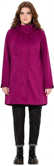 Ulla Popken HYPRAR Melange Softshell Jacket Berry - Joped - 