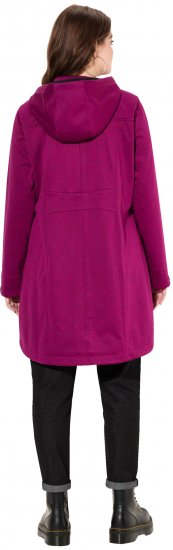 Ulla Popken HYPRAR Melange Softshell Jacket Berry - Joped - 