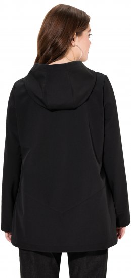 Ulla Popken HYPRAR Water Repellent Softshell Jacket Black - Joped - 