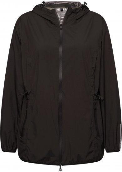 Ulla Popken Lightweight Rain Jacket Black - Joped - 
