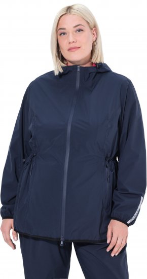 Ulla Popken Lightweight Rain Jacket Navy - Joped - 