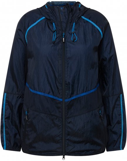 Ulla Popken Water Repellent Jacket Navy - Joped - 