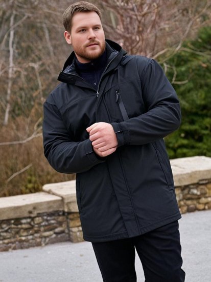 Espionage JT121 Padded Waterproof Coat Black - Jakid ja joped - Joped, suured suurused: 2XL – 12XL
