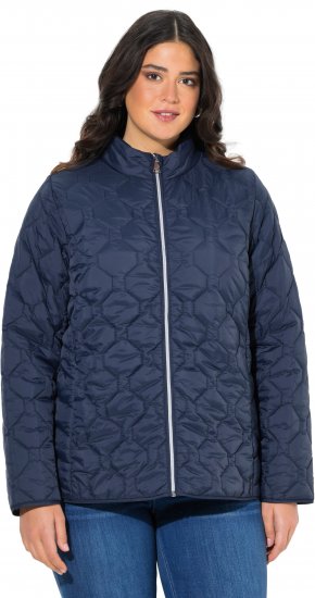 Ulla Popken HYPRAR Lightweight Quilted Water-Repellent Jacket Navy - Joped - 