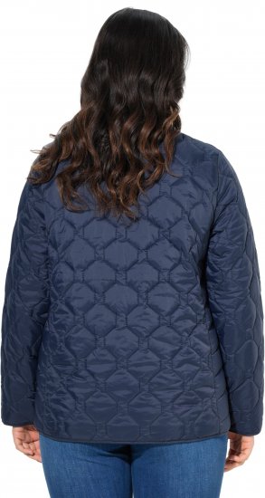 Ulla Popken HYPRAR Lightweight Quilted Water-Repellent Jacket Navy - Joped - 