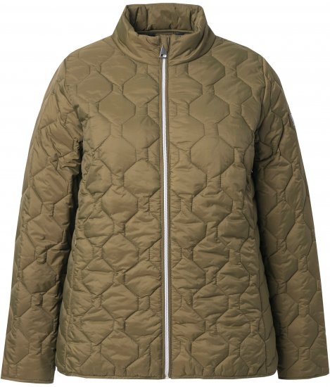 Ulla Popken HYPRAR Lightweight Quilted Water-Repellent Jacket Olive - Joped - 