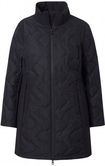 Ulla Popken HYPRAR Laser Quilted Jacket Black - Joped - 
