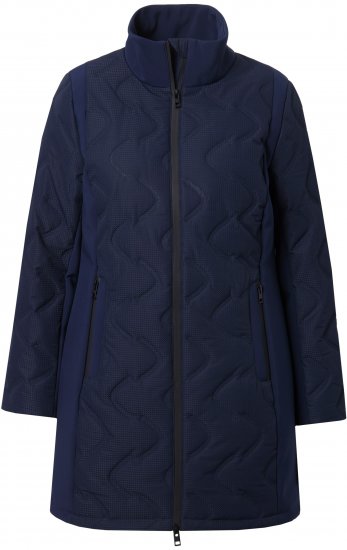Ulla Popken HYPRAR Laser Quilted Jacket Navy - Joped - 