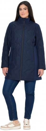 Ulla Popken HYPRAR Laser Quilted Jacket Navy - Joped - 