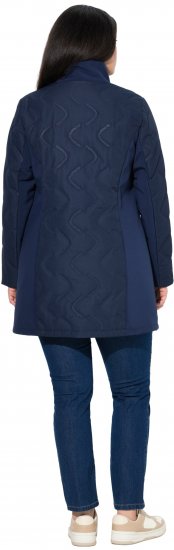 Ulla Popken HYPRAR Laser Quilted Jacket Navy - Joped - 